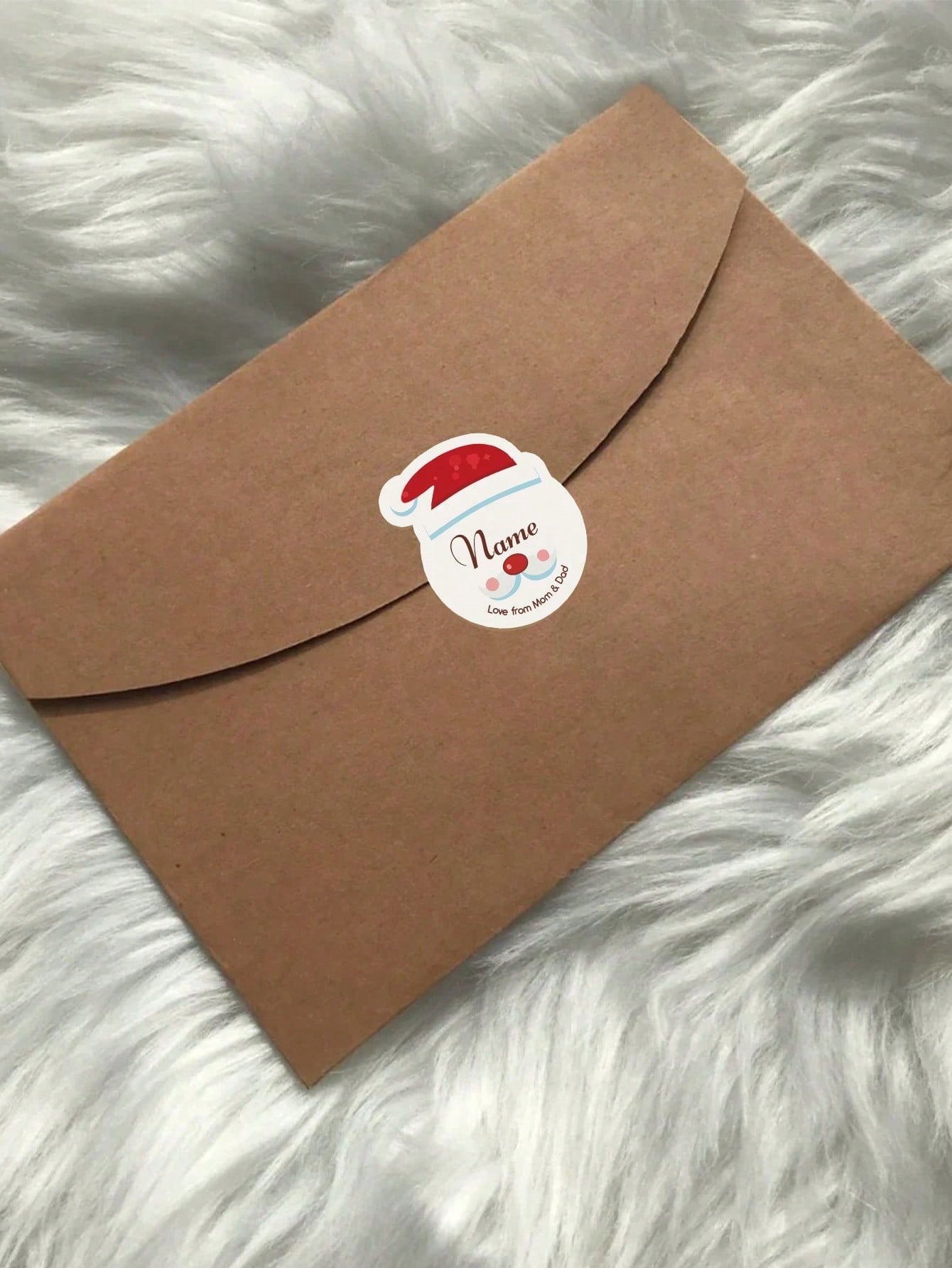 Personalized Christmas Stickers, Custom Name Label Stickers, Christmas Decorations